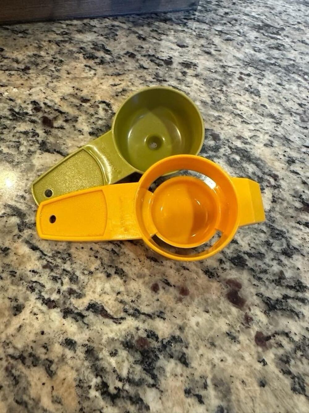 Vintage Harvest Tupperware Set of 2 Egg Separator, Mini Funnel